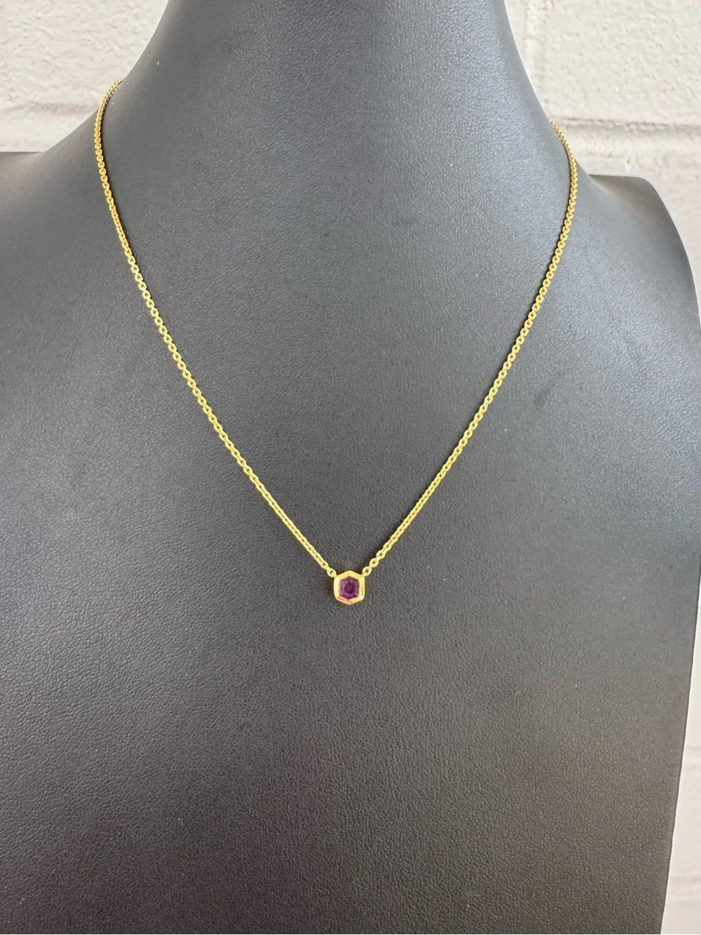 Kendra Scott Davie 18K Gold Vermeil Amethyst February Pendant Necklace